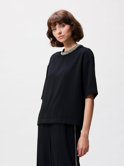 Top with strass detail