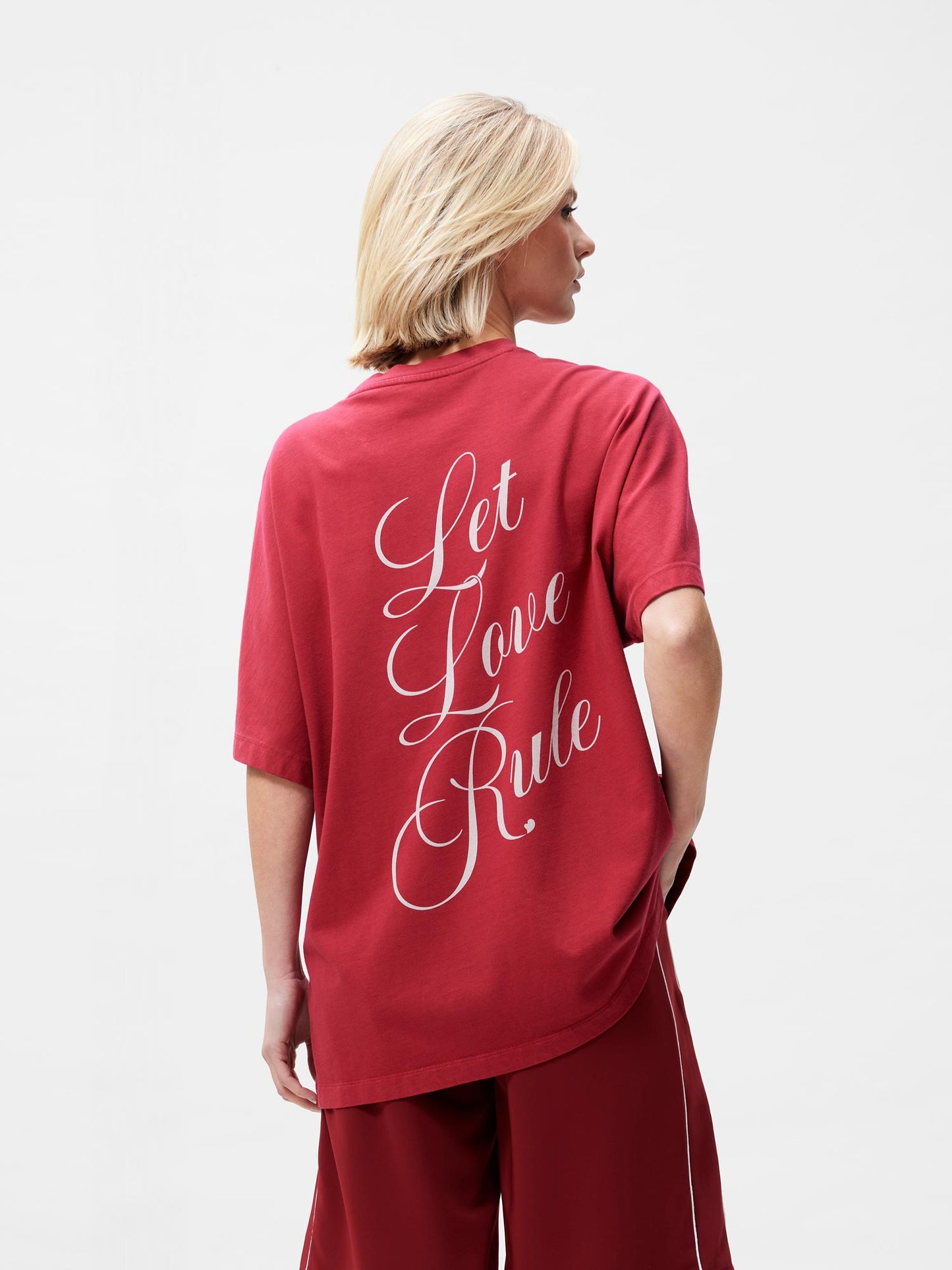 Oversized graphic Tshirt Rhubarb