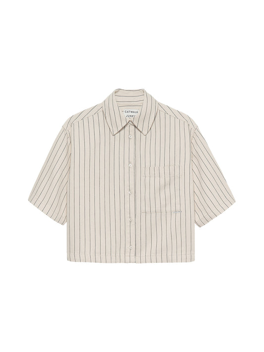 Catwalk Junkie - Striped denim blouse
