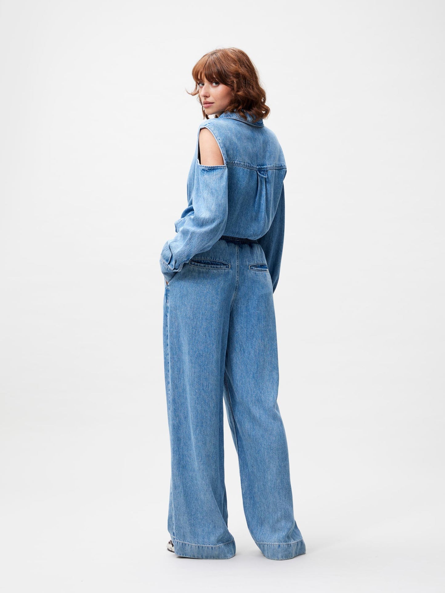 Denim joggers