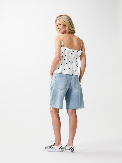 Dotted spaghetti top