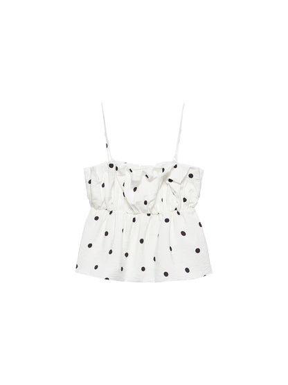 Dotted spaghetti top