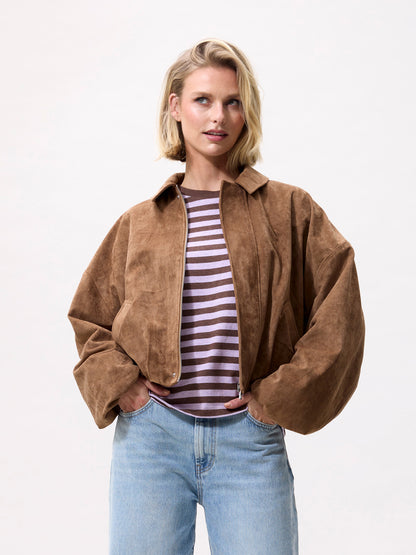 Catwalk Junkie - Faux suede jacket - Canyon clay