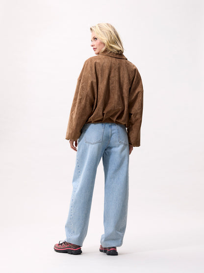 Catwalk Junkie - Faux suede jacket - Canyon clay