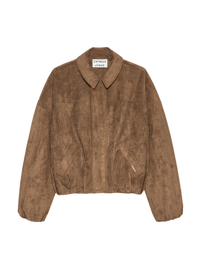 Catwalk Junkie - Faux suede jacket - Canyon clay