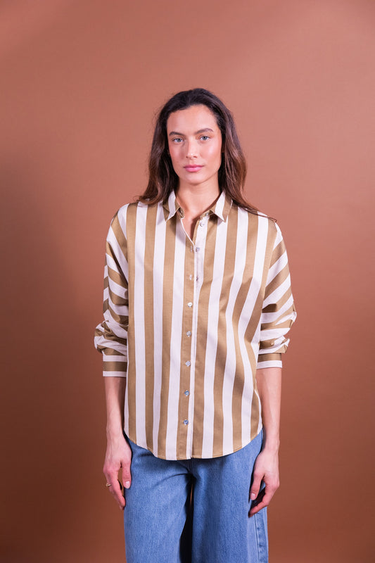 Laure + Max - Blouse Callya - Brown stripes
