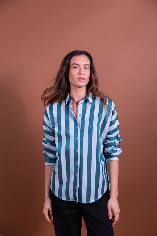 Laure + Max - Blouse Callya - Green stripes
