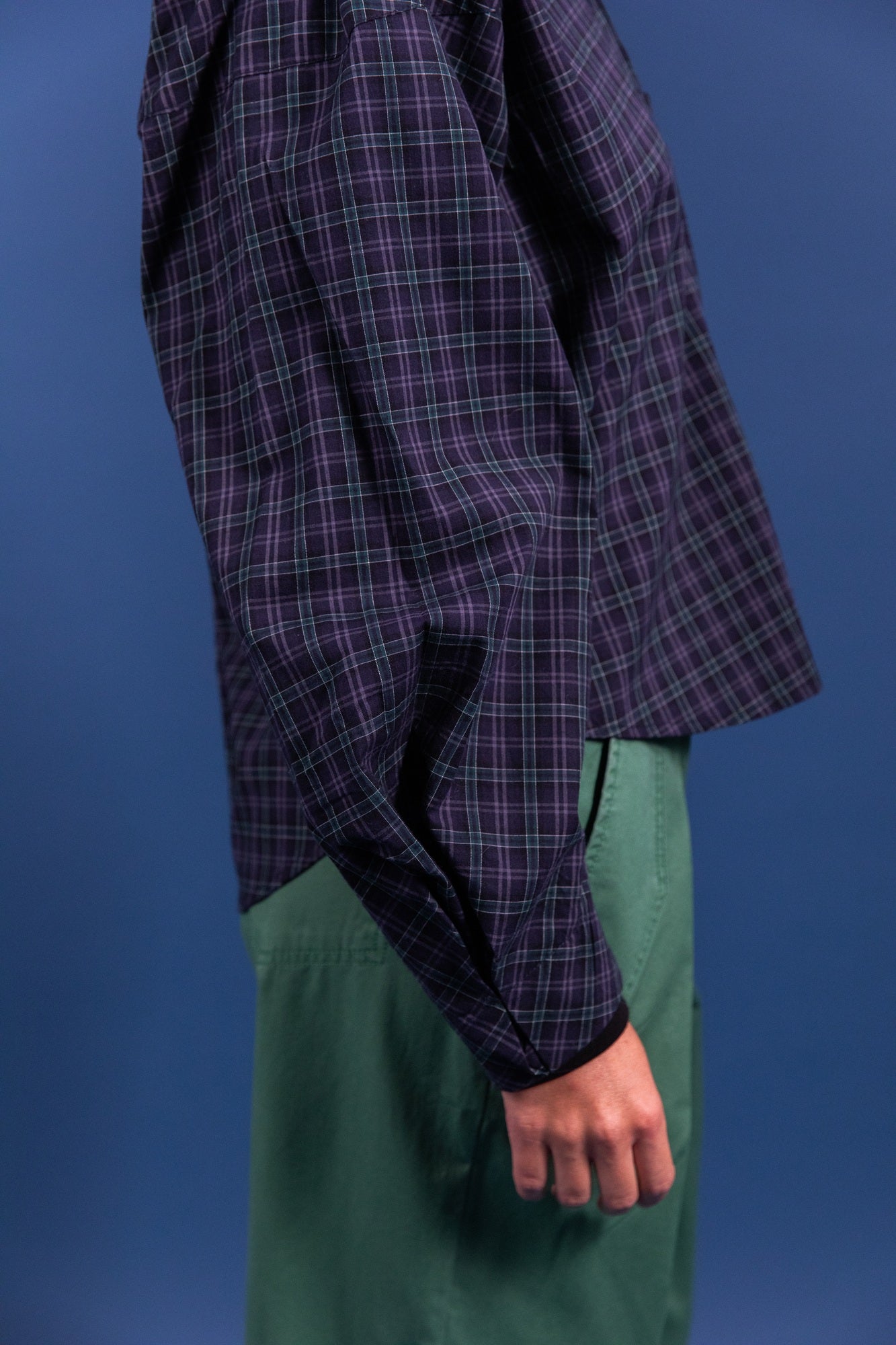 Laure + Max - Blouse Cassandra Check - Bruin & groen