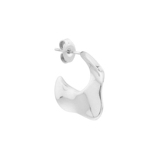 Label Kiki - Mare hoop silver - Stainless steel & silver plated