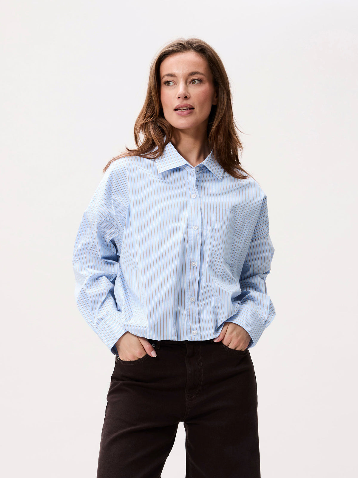 Catwalk Junkie - Tuck in blouse - Blue