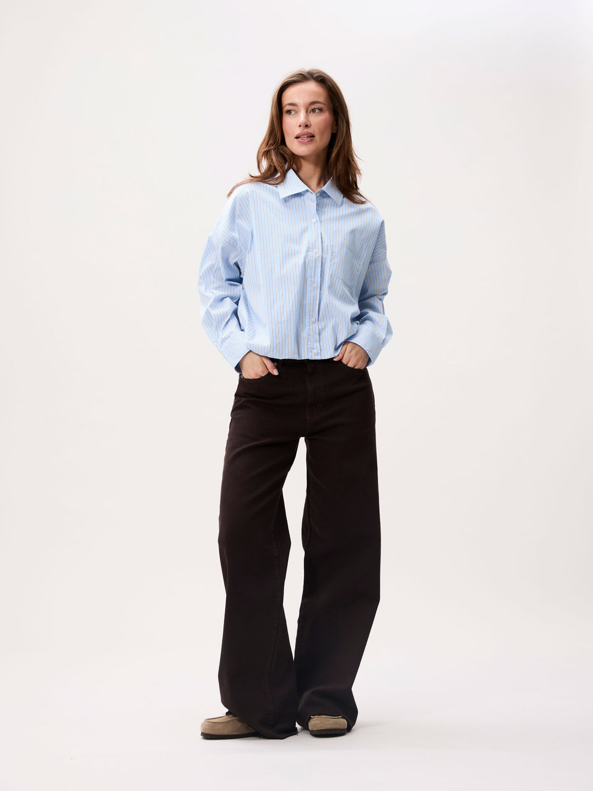 Catwalk Junkie - Tuck in blouse - Blue