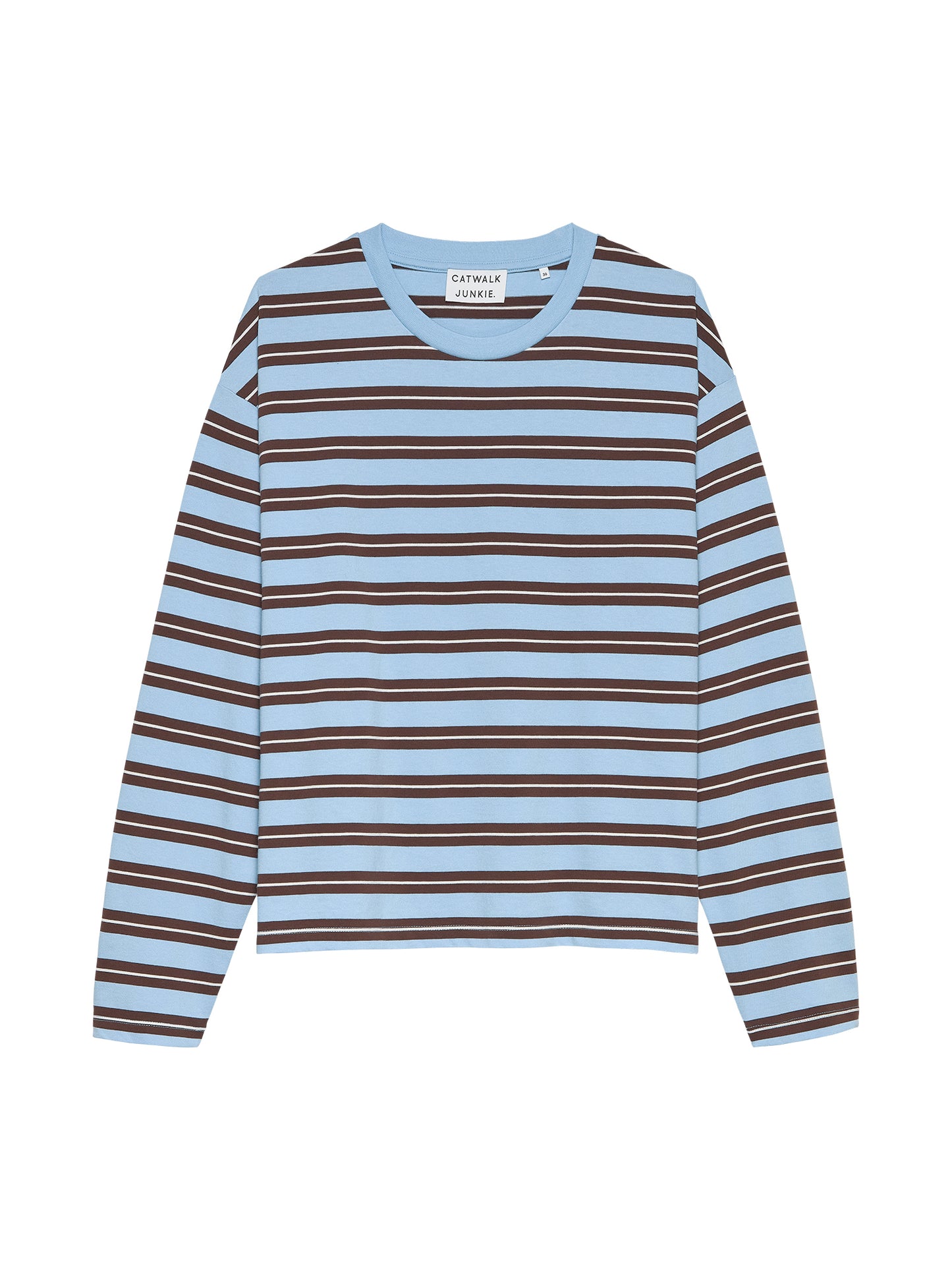 Catwalk Junkie - Striped long sleeve - Air Blue
