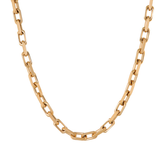 Label Kiki - Bold chain ketting - Stainnless steel & gold plated