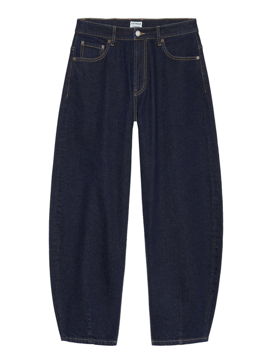 Catwalk Junkie - Cropped barrel fit jeans - Dark blue