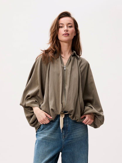 Catwalk Junkie - Draped blouse - Groen