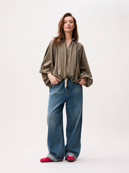 Catwalk Junkie - Draped blouse - Groen