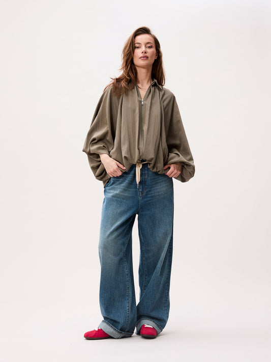 Catwalk Junkie - Draped blouse - Groen