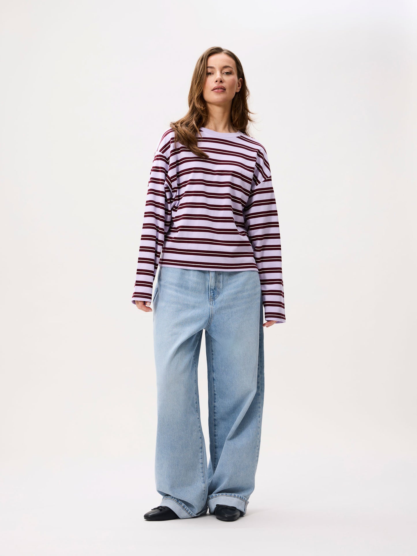 Catwalk Junkie - Striped long sleeve - Lavender Frost