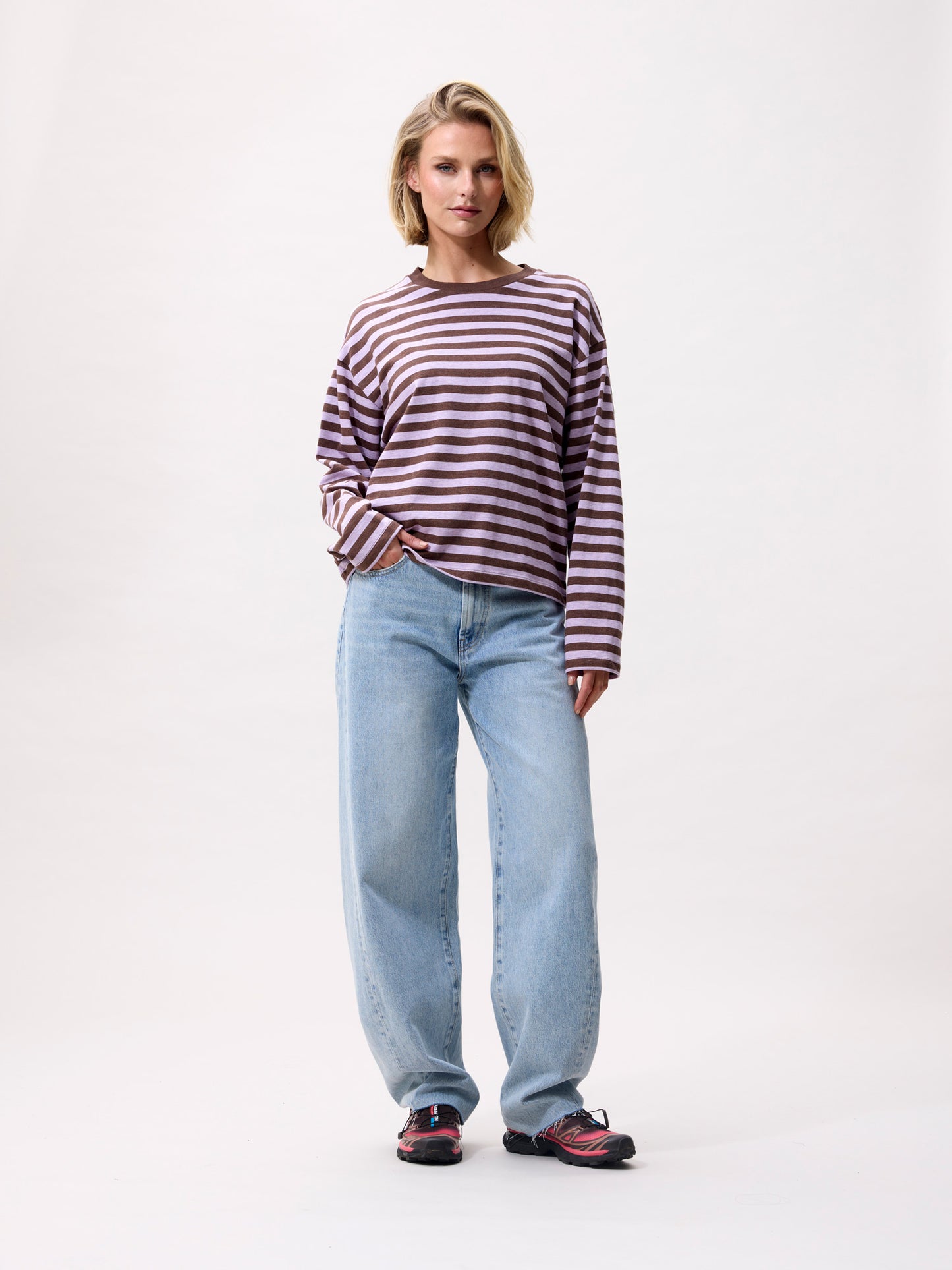 Catwalk Junkie - Striped long sleeve Rhapsody - Paars