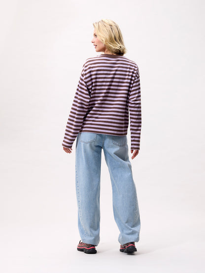 Catwalk Junkie - Striped long sleeve Rhapsody - Paars