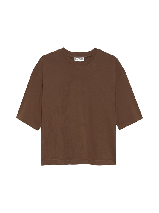 Catwalk Junkie - Loose fit Tshirt Rocky Road - Bruin