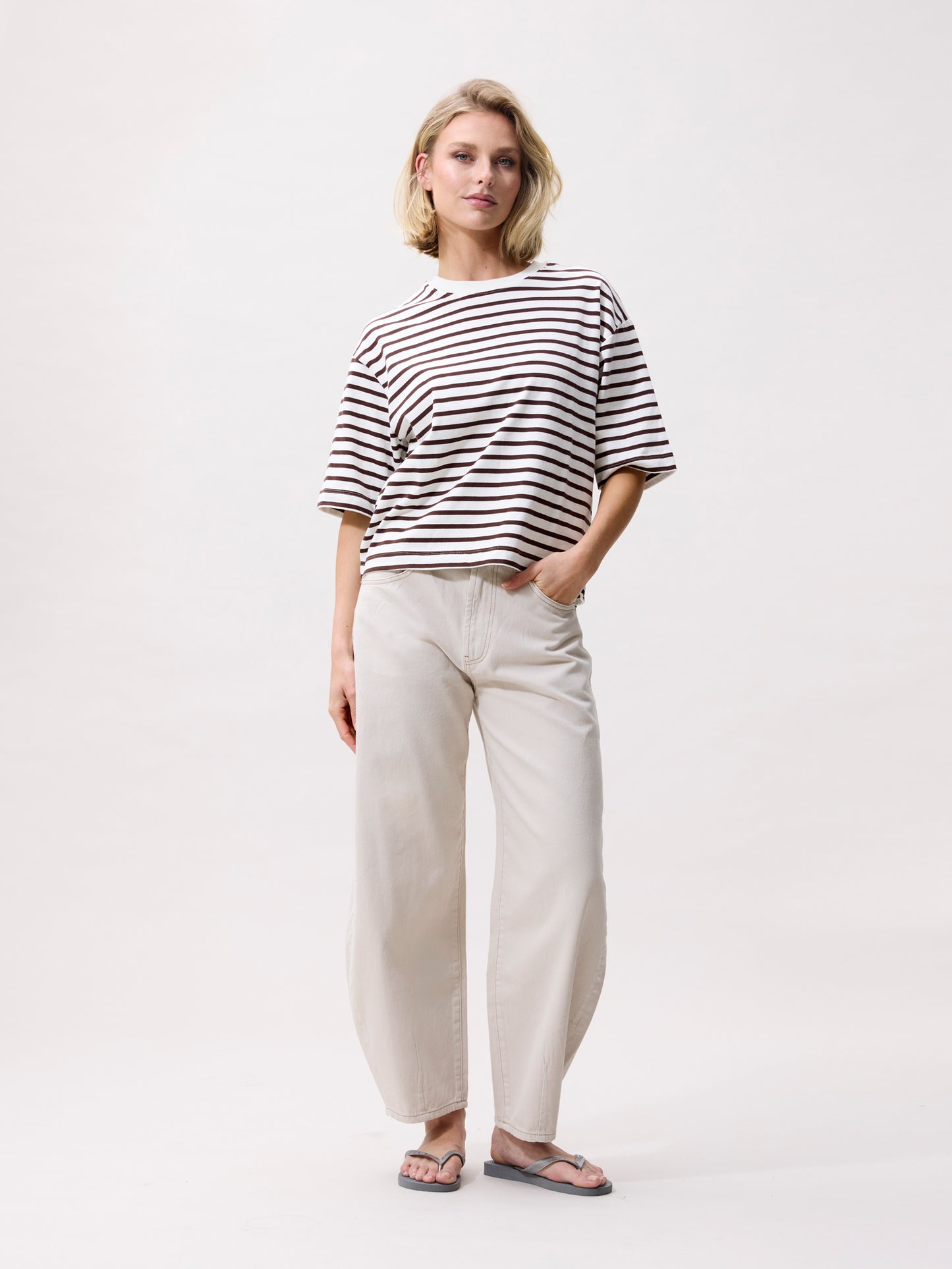 Loose fit striped tshirt