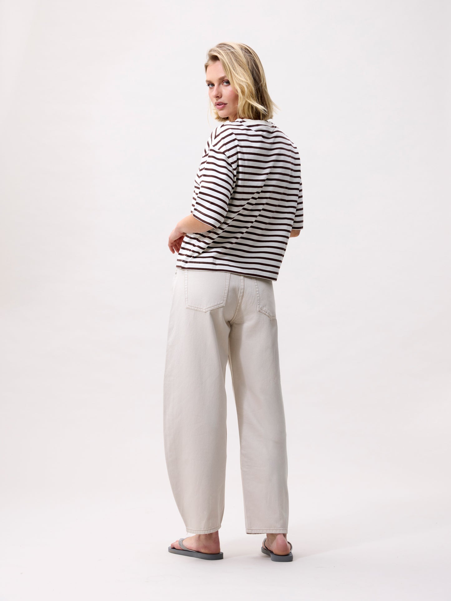 Loose fit striped tshirt