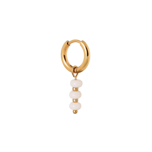 Label Kiki - Coconut glow hoop gold - Stainless steel & gold plated