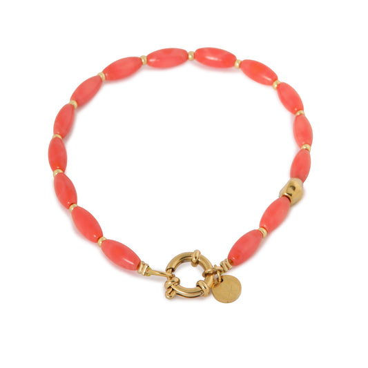 Label Kiki - Peachy baby bracelet gold - Stainless steel & gold plated