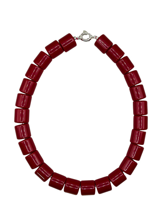 Catwalk Junkie X Bonnie Studios - Cherry kiss necklace - Rood