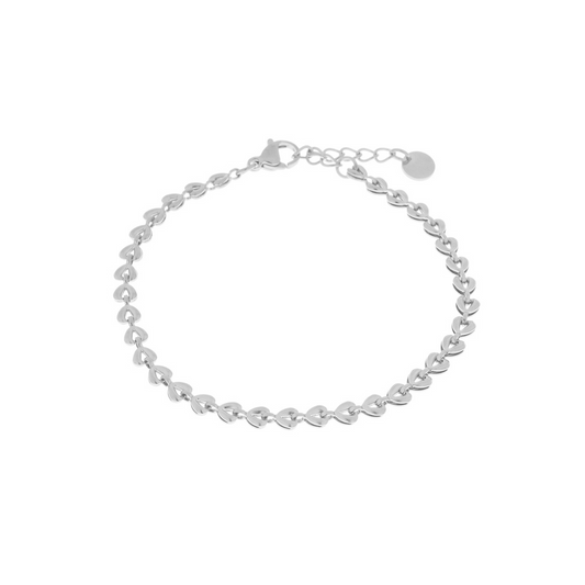 Label Kiki - Baby shell bracelet silver - Stainless steel