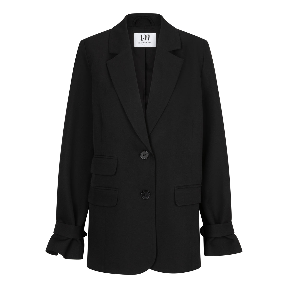 Lofty Manner - Blazer Jadie Strap Detail - Zwart