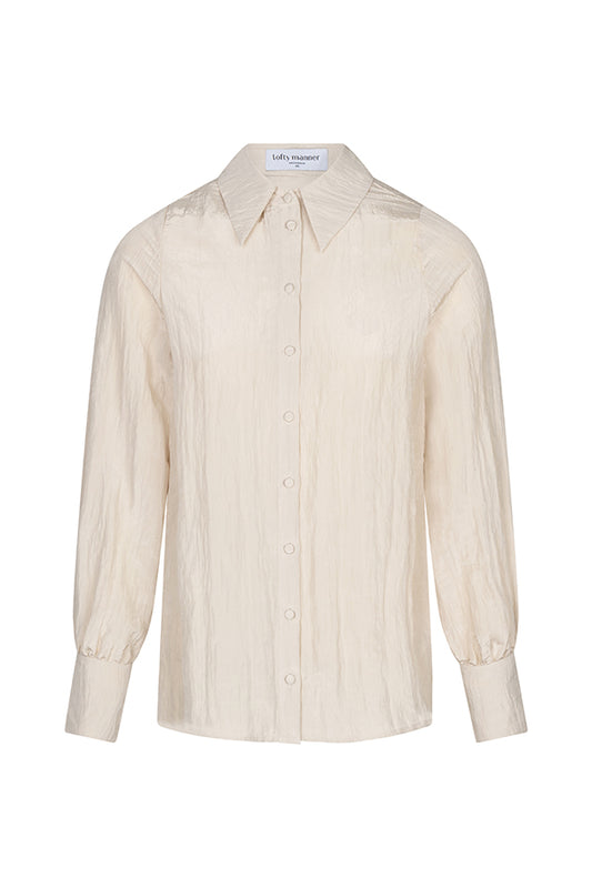 Lofty Manner - Blouse Hanee - Structured relaxed - Cream