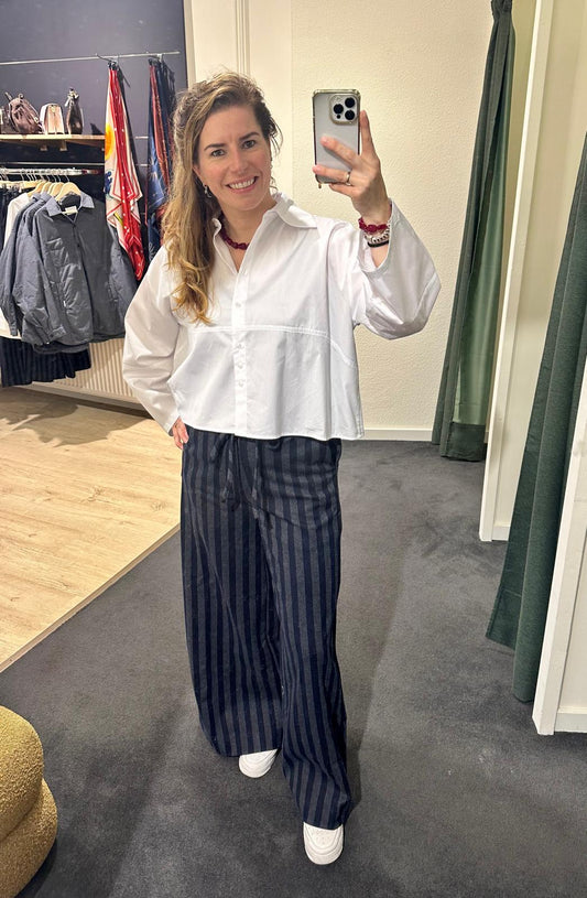 Laure + Max - Broek Patty - Black stripes