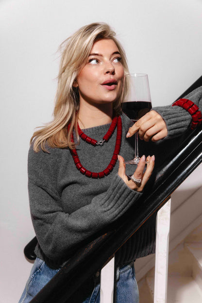 Cherry kiss necklace