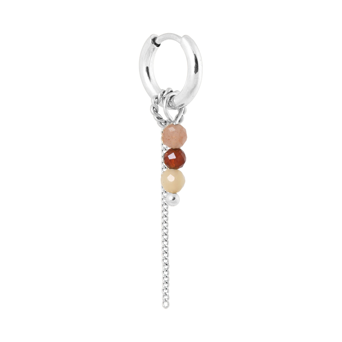 Label Kiki - Chain morello hoop silver - Stainless steel