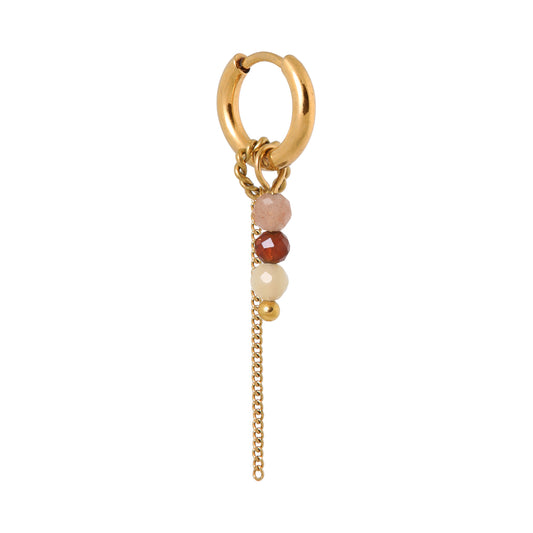 Label Kiki - Chain morello hoop gold - Stainless steel