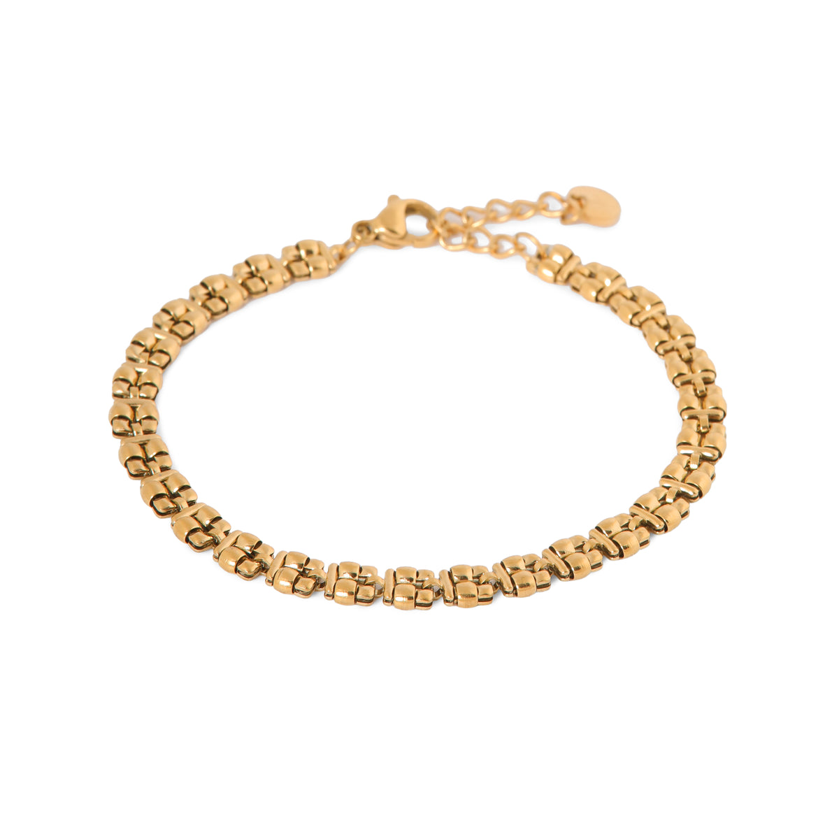Label Kiki - Classic square bracelet gold - Stainless steel
