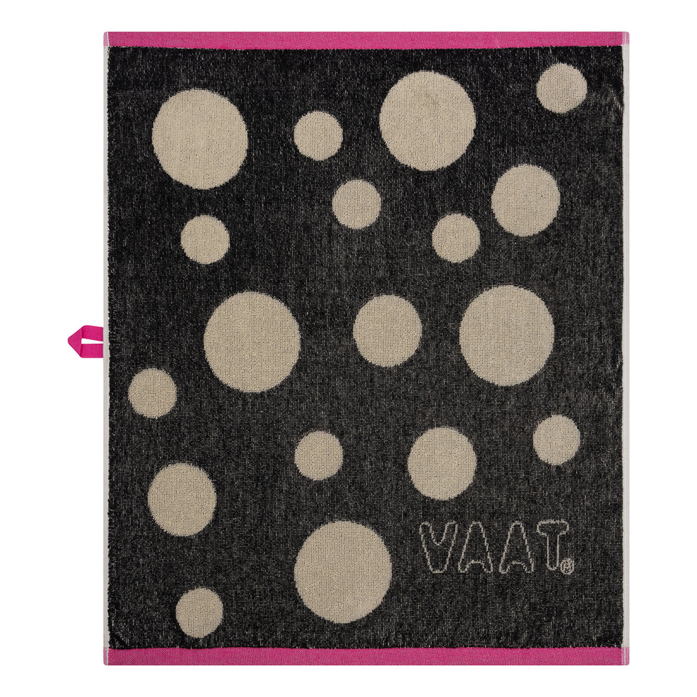 VAAT Amsterdam - Keukenhanddoek Dots - Black&sand