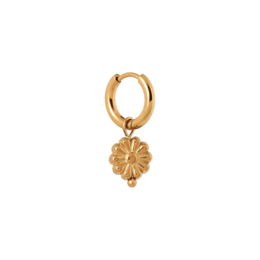Label Kiki - Golden bloom hoop gold - Stainless steel & gold plated