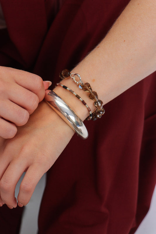 Label Kiki - Classy bangle - Stainless steel & silver plated
