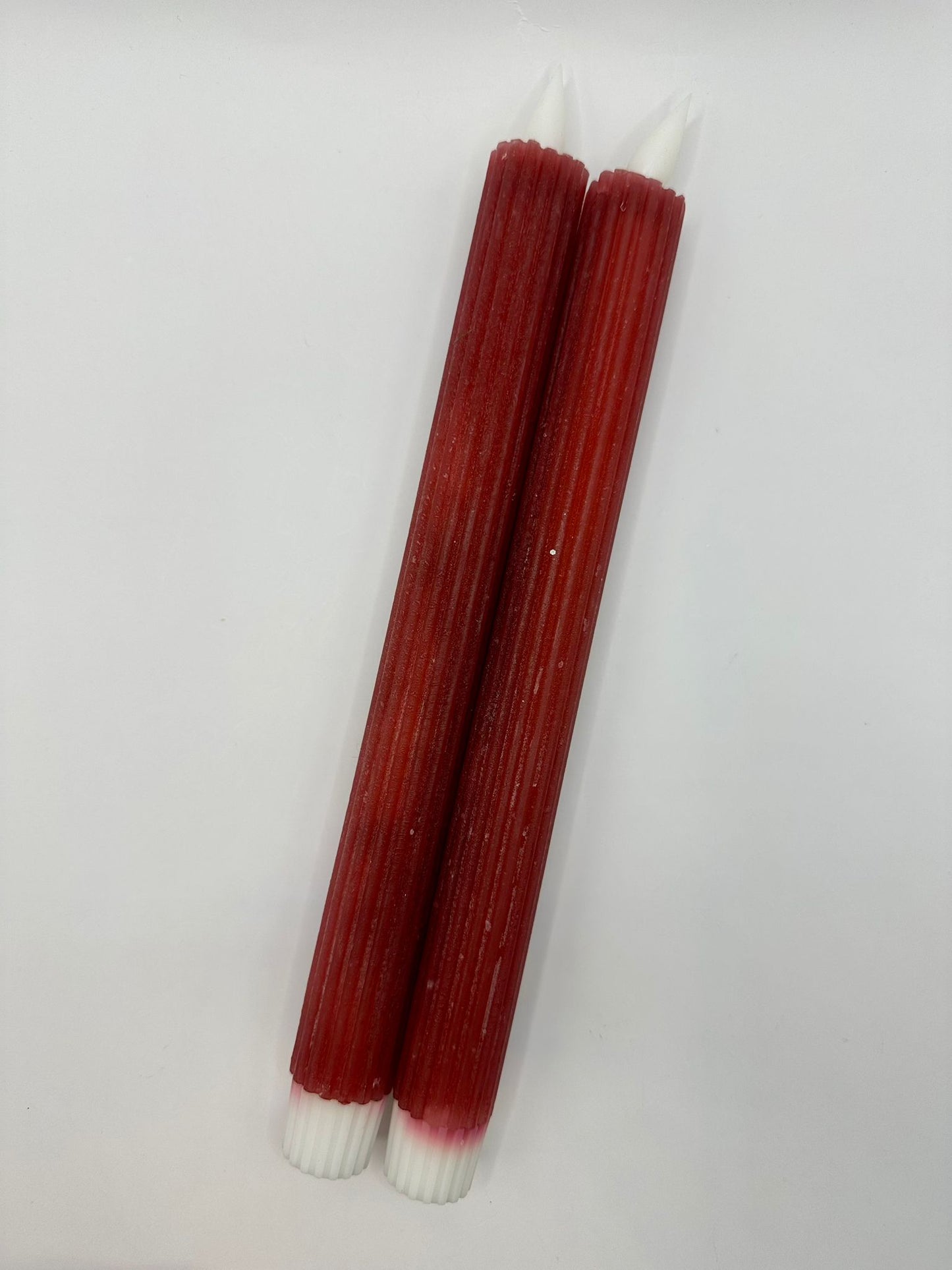 LED-kaarsen - Rib Burgundy