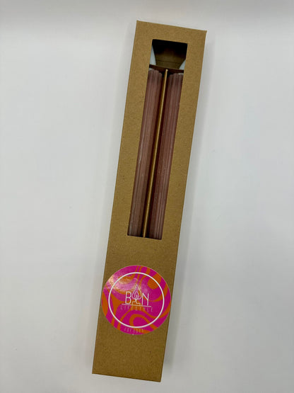 LED-kaarsen - Rib mauve