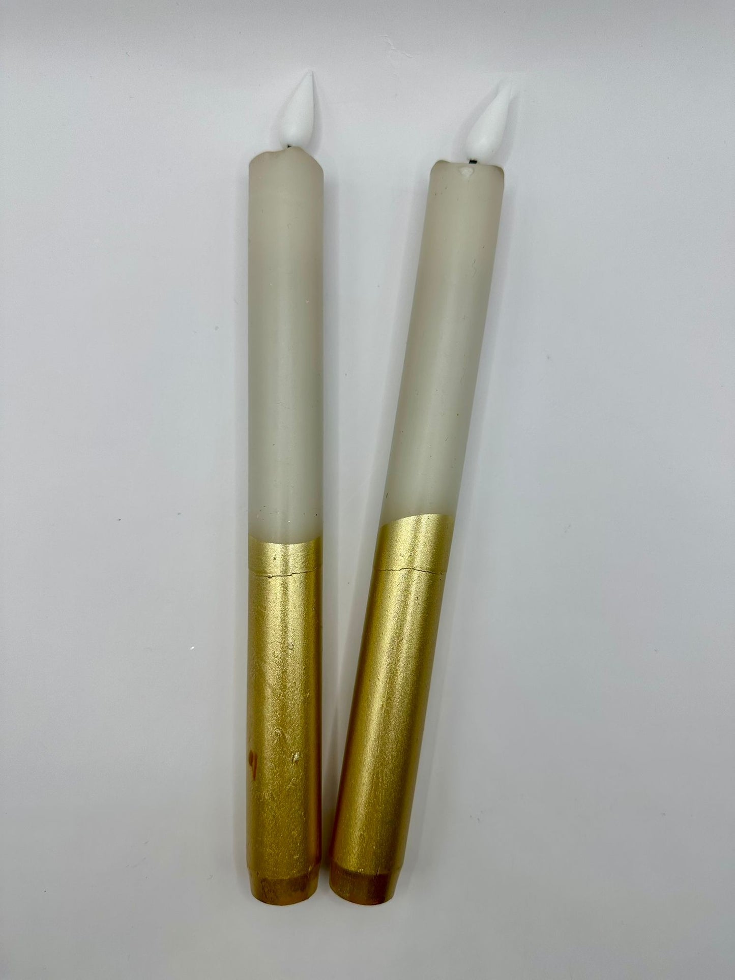 Bon Lifestyle - LED-kaarsen Ecru/goud