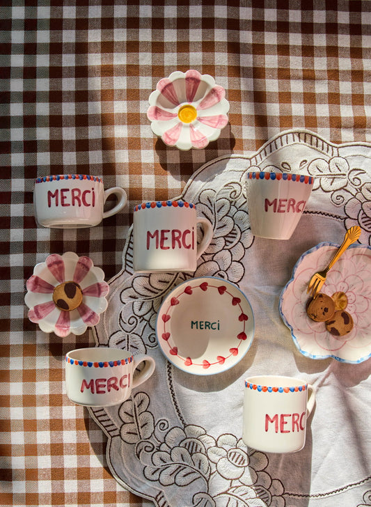 Keramiek taartbordje - Mercie