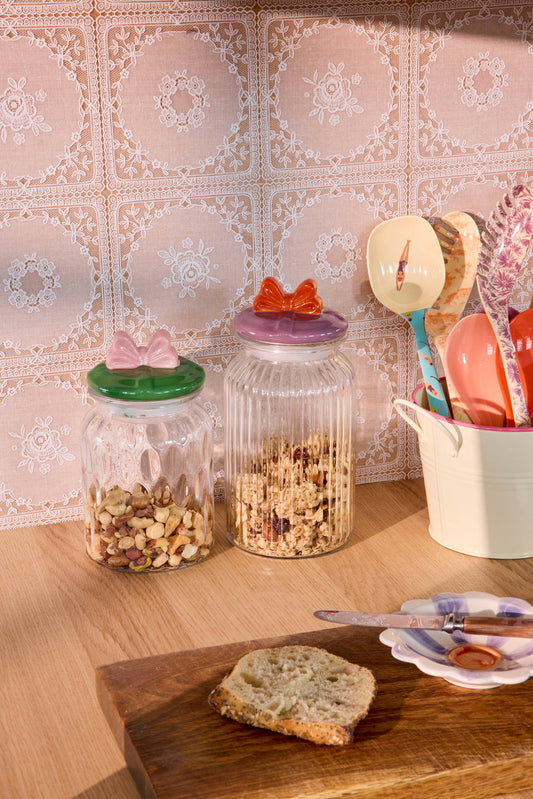 Rice - Glazen pot groot - strik