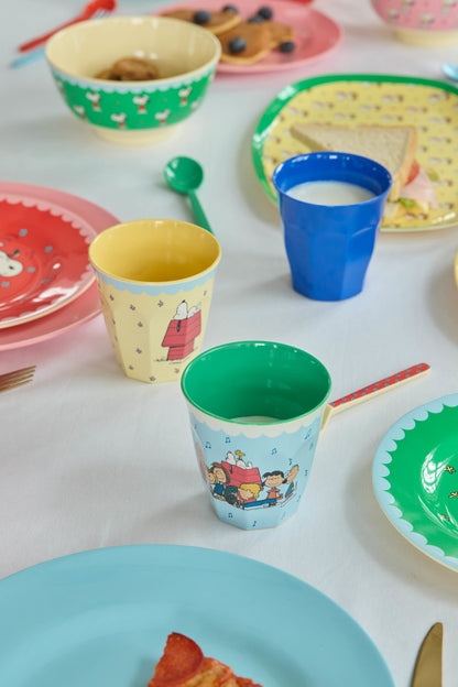 Rice - Middelgroot Beker - Snoopy Print - Blauw