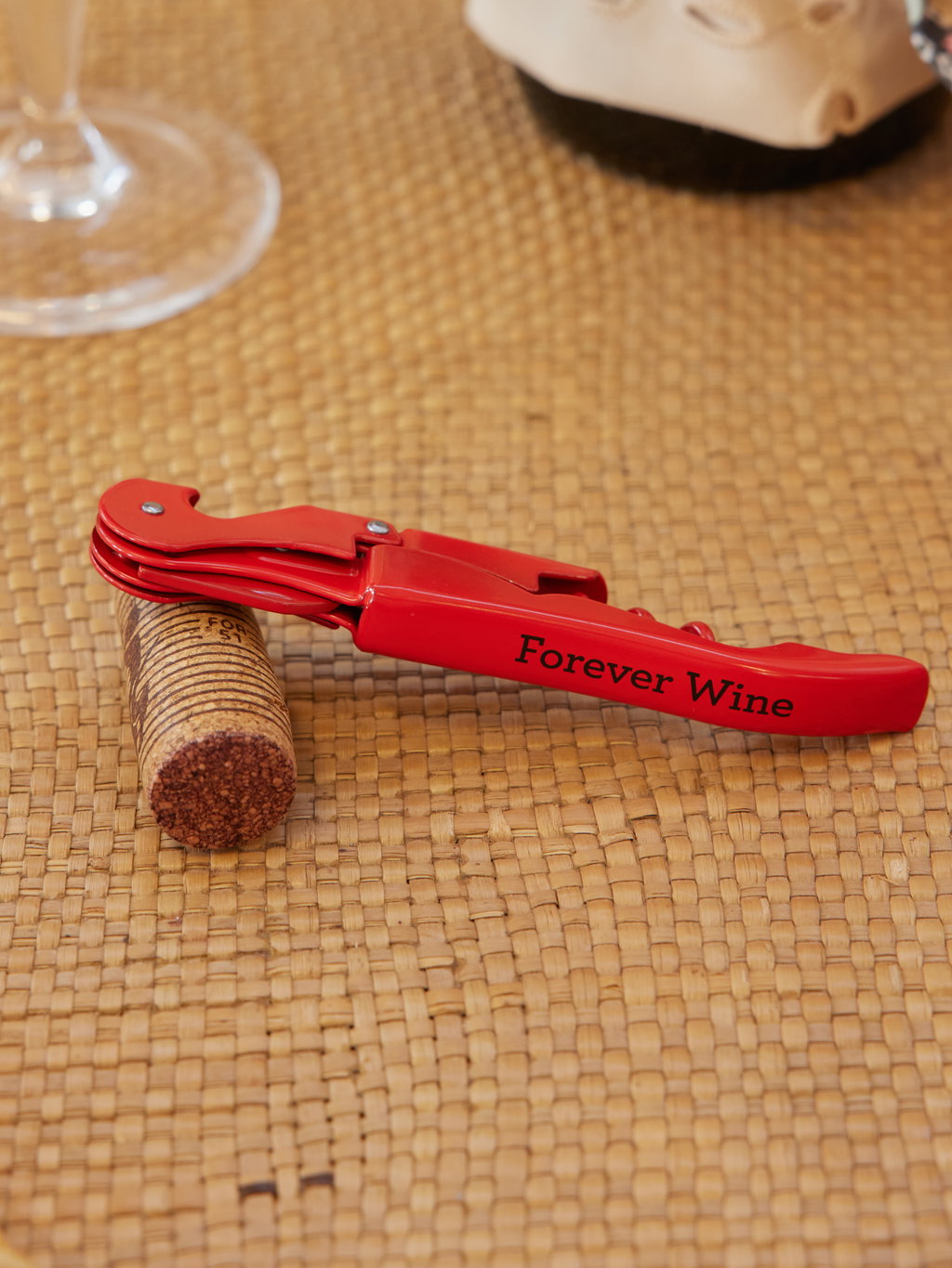 Rice - Metaal Kurkentrekker - Rood