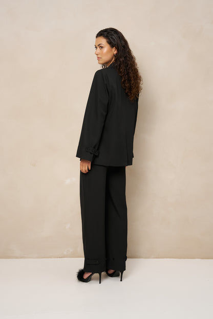 Lofty Manner - Pants Jax Tailored Strap - Zwart