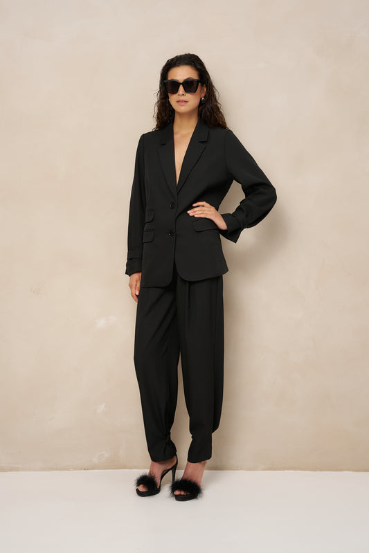Lofty Manner - Pants Jax Tailored Strap - Zwart